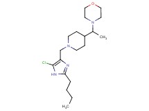 4-(1-{1-[(2-butyl-5-chloro-1H-imidazol-4-yl)methyl]-4-piperidinyl}ethyl)morpholine