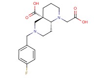 (4aS*,8aR*)-1-(carboxymethyl)-6-(4-fluorobenzyl)octahydro-1,6-naphthyridine-4a(2H)-carboxylic acid