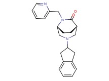 (1S*,5R*)-3-(2,3-dihydro-1H-inden-2-yl)-6-(2-pyridinylmethyl)-3,6-diazabicyclo[3.2.2]nonan-7-one