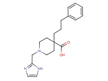 1-(1H-imidazol-2-ylmethyl)-4-(3-phenylpropyl)piperidine-4-carboxylic acid