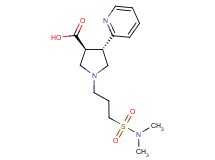 (3S*,4S*)-1-{3-[(dimethylamino)sulfonyl]propyl}-4-(2-pyridinyl)-3-pyrrolidinecarboxylic acid
