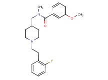 N-({1-[2-(2-fluorophenyl)ethyl]-4-piperidinyl}methyl)-3-methoxy-N-methylbenzamide