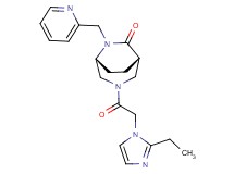 (1S*,5R*)-3-[(2-ethyl-1H-imidazol-1-yl)acetyl]-6-(2-pyridinylmethyl)-3,6-diazabicyclo[3.2.2]nonan-7-one