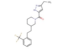 1-[(3-ethyl-1H-pyrazol-5-yl)carbonyl]-3-{2-[2-(trifluoromethyl)phenyl]ethyl}piperidine