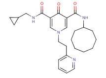 N-cyclooctyl-N'-(cyclopropylmethyl)-4-oxo-1-[2-(2-pyridinyl)ethyl]-1,4-dihydro-3,5-pyridinedicarboxamide
