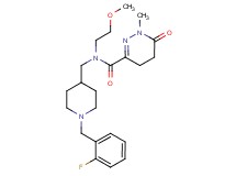 N-{[1-(2-fluorobenzyl)-4-piperidinyl]methyl}-N-(2-methoxyethyl)-1-methyl-6-oxo-1,4,5,6-tetrahydro-3-pyridazinecarboxamide