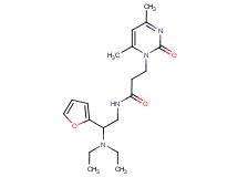 N-[2-(diethylamino)-2-(2-furyl)ethyl]-3-(4,6-dimethyl-2-oxopyrimidin-1(2H)-yl)propanamide