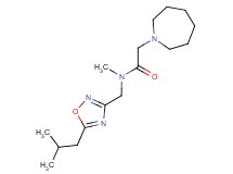 2-azepan-1-yl-N-[(5-isobutyl-1,2,4-oxadiazol-3-yl)methyl]-N-methylacetamide