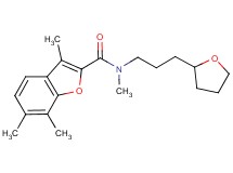 N,3,6,7-tetramethyl-N-[3-(tetrahydro-2-furanyl)propyl]-1-benzofuran-2-carboxamide
