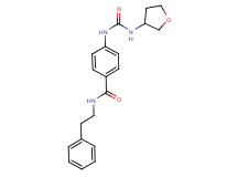 N-(2-phenylethyl)-4-{[(tetrahydrofuran-3-ylamino)carbonyl]amino}benzamide