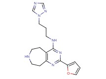 2-(2-furyl)-N-[3-(1H-1,2,4-triazol-1-yl)propyl]-6,7,8,9-tetrahydro-5H-pyrimido[4,5-d]azepin-4-amine