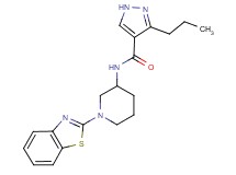 N-[1-(1,3-benzothiazol-2-yl)-3-piperidinyl]-3-propyl-1H-pyrazole-4-carboxamide