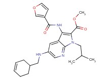 methyl 5-[(3-cyclohexen-1-ylmethyl)amino]-3-(3-furoylamino)-1-isobutyl-1H-pyrrolo[2,3-b]pyridine-2-carboxylate
