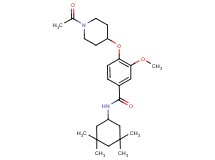 4-[(1-acetyl-4-piperidinyl)oxy]-3-methoxy-N-(3,3,5,5-tetramethylcyclohexyl)benzamide