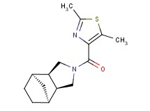 (1R*,2R*,6S*,7S*)-4-[(2,5-dimethyl-1,3-thiazol-4-yl)carbonyl]-4-azatricyclo[5.2.1.0~2,6~]decane