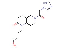 (4aS*,8aR*)-1-(4-hydroxybutyl)-6-(1H-1,2,4-triazol-1-ylacetyl)octahydro-1,6-naphthyridin-2(1H)-one