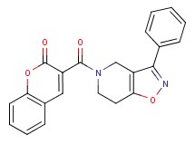 3-[(3-phenyl-6,7-dihydroisoxazolo[4,5-c]pyridin-5(4H)-yl)carbonyl]-2H-chromen-2-one