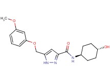 N-(trans-4-hydroxycyclohexyl)-5-[(3-methoxyphenoxy)methyl]-1H-pyrazole-3-carboxamide