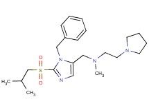 N-{[1-benzyl-2-(isobutylsulfonyl)-1H-imidazol-5-yl]methyl}-N-methyl-2-(1-pyrrolidinyl)ethanamine