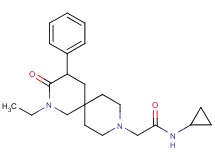 N-cyclopropyl-2-(2-ethyl-3-oxo-4-phenyl-2,9-diazaspiro[5.5]undec-9-yl)acetamide