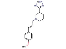 1-[(2E)-3-(4-methoxyphenyl)prop-2-en-1-yl]-3-(4H-1,2,4-triazol-3-yl)piperidine