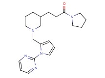 2-[2-({3-[3-oxo-3-(1-pyrrolidinyl)propyl]-1-piperidinyl}methyl)-1H-pyrrol-1-yl]pyrimidine