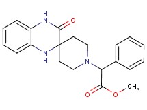 methyl (3'-oxo-3',4'-dihydro-1H,1'H-spiro[piperidine-4,2'-quinoxalin]-1-yl)(phenyl)acetate