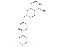 4-{5-[(3-ethyl-4-isopropyl-1-piperazinyl)methyl]-2-pyrimidinyl}morpholine