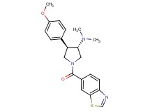 (3S*,4R*)-1-(1,3-benzothiazol-6-ylcarbonyl)-4-(4-methoxyphenyl)-N,N-dimethyl-3-pyrrolidinamine