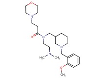 N-[2-(dimethylamino)ethyl]-N-{[1-(2-methoxybenzyl)-3-piperidinyl]methyl}-3-(4-morpholinyl)propanamide