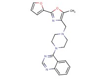 4-(4-{[2-(2-furyl)-5-methyl-1,3-oxazol-4-yl]methyl}-1-piperazinyl)quinazoline