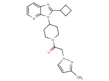 2-cyclobutyl-3-{1-[(3-methyl-1H-pyrazol-1-yl)acetyl]-4-piperidinyl}-3H-imidazo[4,5-b]pyridine