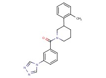 3-(2-methylphenyl)-1-[3-(4H-1,2,4-triazol-4-yl)benzoyl]piperidine