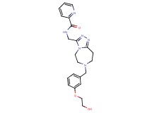 N-({7-[3-(2-hydroxyethoxy)benzyl]-6,7,8,9-tetrahydro-5H-[1,2,4]triazolo[4,3-d][1,4]diazepin-3-yl}methyl)-2-pyridinecarboxamide