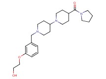 2-(3-{[4-(1-pyrrolidinylcarbonyl)-1,4'-bipiperidin-1'-yl]methyl}phenoxy)ethanol