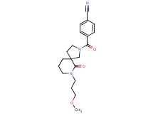 4-{[7-(3-methoxypropyl)-6-oxo-2,7-diazaspiro[4.5]dec-2-yl]carbonyl}benzonitrile