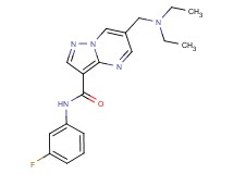 6-[(diethylamino)methyl]-N-(3-fluorophenyl)pyrazolo[1,5-a]pyrimidine-3-carboxamide