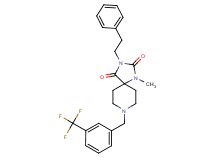 1-methyl-3-(2-phenylethyl)-8-[3-(trifluoromethyl)benzyl]-1,3,8-triazaspiro[4.5]decane-2,4-dione