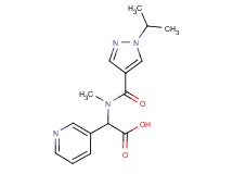 [[(1-isopropyl-1H-pyrazol-4-yl)carbonyl](methyl)amino](3-pyridinyl)acetic acid