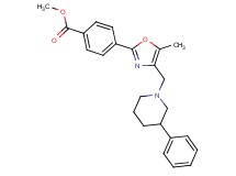 methyl 4-{5-methyl-4-[(3-phenyl-1-piperidinyl)methyl]-1,3-oxazol-2-yl}benzoate