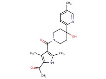 1-(4-{[4-hydroxy-4-(5-methylpyridin-2-yl)piperidin-1-yl]carbonyl}-3,5-dimethyl-1H-pyrrol-2-yl)ethanone