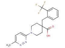 1-(6-methylpyridazin-3-yl)-4-[2-(trifluoromethyl)benzyl]piperidine-4-carboxylic acid
