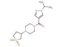1-(1,1-dioxidotetrahydro-3-thienyl)-4-[(1-isopropyl-1H-pyrazol-4-yl)carbonyl]piperazine