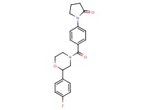 1-(4-{[2-(4-fluorophenyl)morpholin-4-yl]carbonyl}phenyl)pyrrolidin-2-one