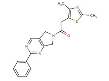 6-[(2,4-dimethyl-1,3-thiazol-5-yl)acetyl]-2-phenyl-6,7-dihydro-5H-pyrrolo[3,4-d]pyrimidine