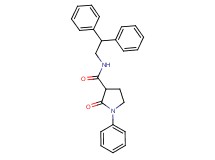 N-(2,2-diphenylethyl)-2-oxo-1-phenyl-3-pyrrolidinecarboxamide