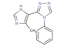 3-(4-methyl-1H-imidazol-5-yl)-4-phenyl-4H-1,2,4-triazole