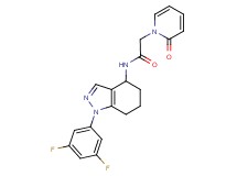 N-[1-(3,5-difluorophenyl)-4,5,6,7-tetrahydro-1H-indazol-4-yl]-2-(2-oxopyridin-1(2H)-yl)acetamide