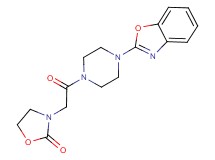 3-{2-[4-(1,3-benzoxazol-2-yl)piperazin-1-yl]-2-oxoethyl}-1,3-oxazolidin-2-one