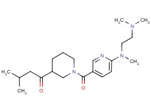 1-[1-({6-[[2-(dimethylamino)ethyl](methyl)amino]pyridin-3-yl}carbonyl)piperidin-3-yl]-3-methylbutan-1-one